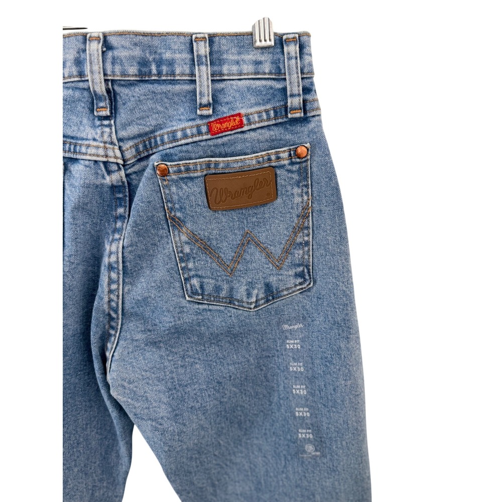 Wrangler Slim Fit Cowboy Cut Jeans Light Wash Denim 5x30 1014MWWZAT western